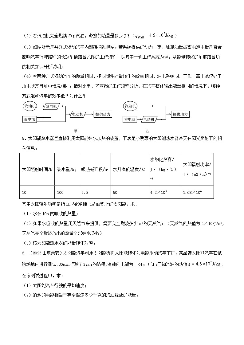 物理中考以题型精炼攻克难点亮点专题09热学综合(含图像)应用题(原卷版+解析)第2页