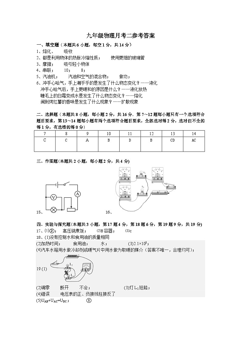 河南省周口市商水县2024-2025学年九年级上学期11月期中物理试题01