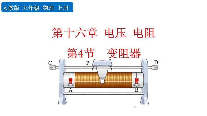 人教版（2024）九年级物理全册16.4变阻器精品课件第1页