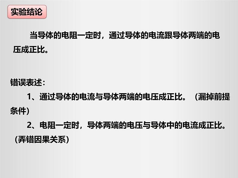 人教版（2024）九年级物理全册17.1电流与电压和电阻的关系课件ppt第7页