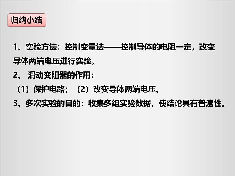 人教版（2024）九年级物理全册17.1电流与电压和电阻的关系课件ppt第8页