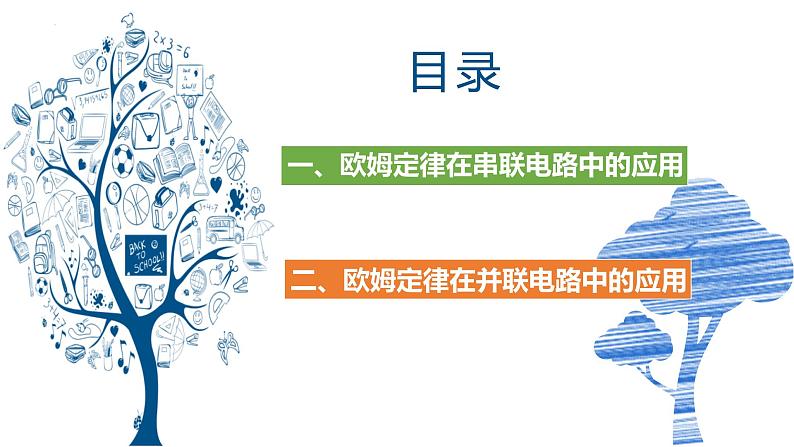 人教版（2024）九年级物理全册17.4欧姆定律在串、并联电路中的应用ppt课件02