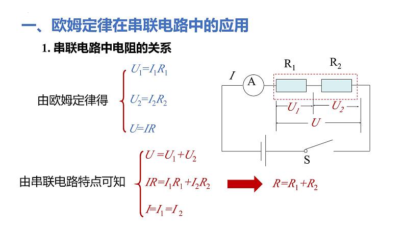 人教版（2024）九年级物理全册17.4欧姆定律在串、并联电路中的应用ppt课件07