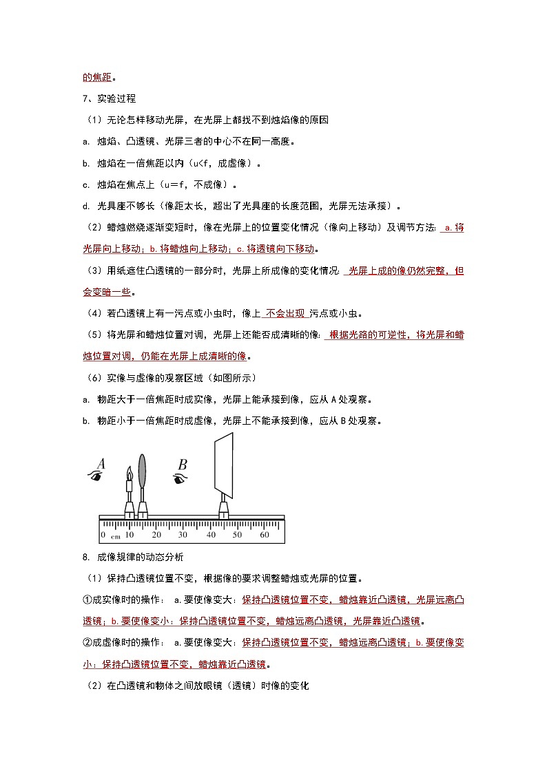 5.3 凸透镜成像的规律（知识点梳理）（含答案解析）第2页