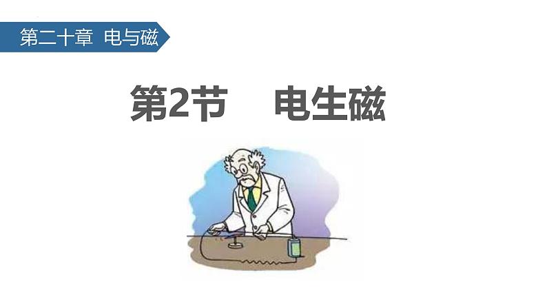 人教版（2024）九年级物理全册20.2电生磁课件第1页