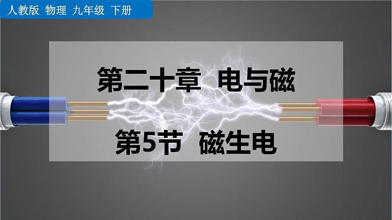 人教版（2024）九年级物理全册20.5磁生电精品课件第1页