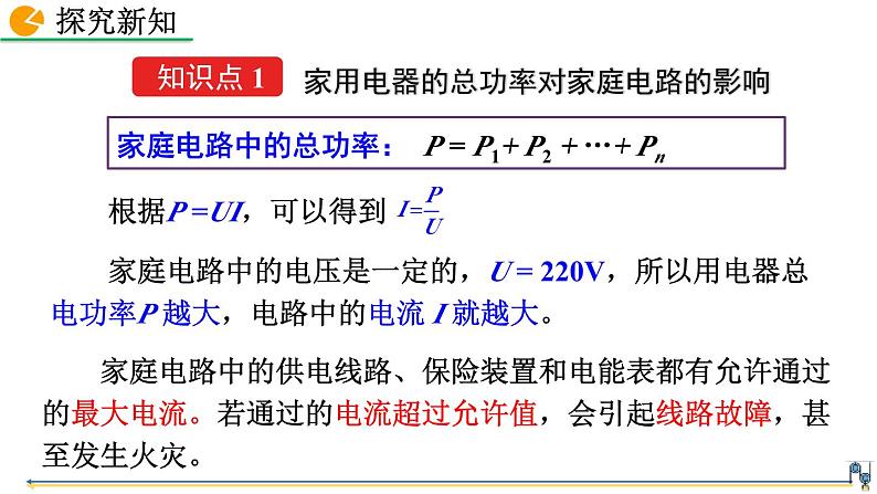 人教版（2024）九年级物理全册19.2家庭电路中电流过大的原因精品课件第4页