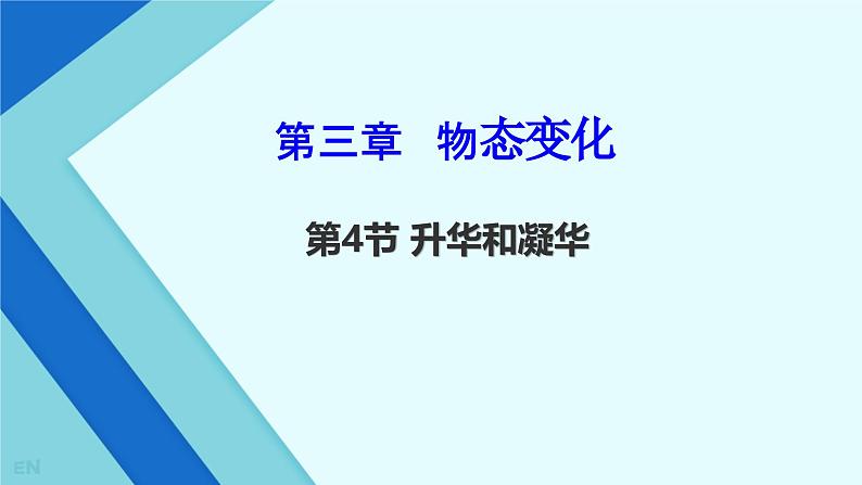 3.4升华和凝华----2024-2025学年人教版初中物理八年级上册课件第1页