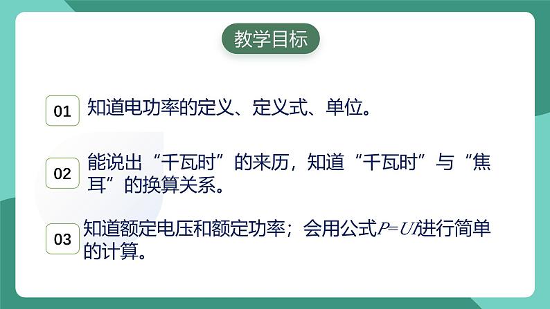 人教版物理九年级下册18.2电功率 课件02