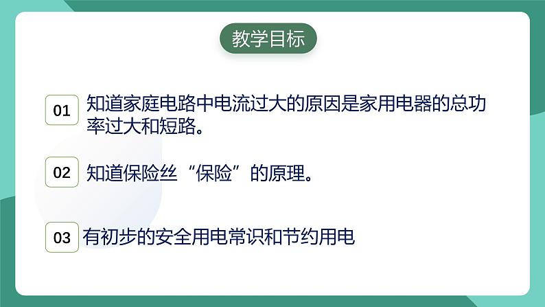 人教版物理九年级下册19.2家庭电路中电流过大的原因 课件02