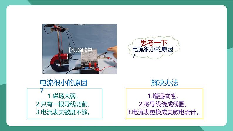 人教版物理九年级下册20.5磁生电 课件07