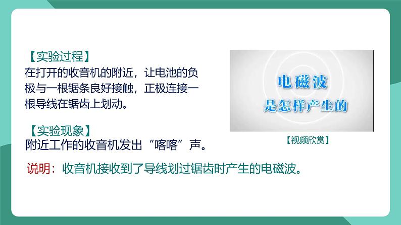 人教版物理九年级下册21.2 电磁波的海洋 课件第7页