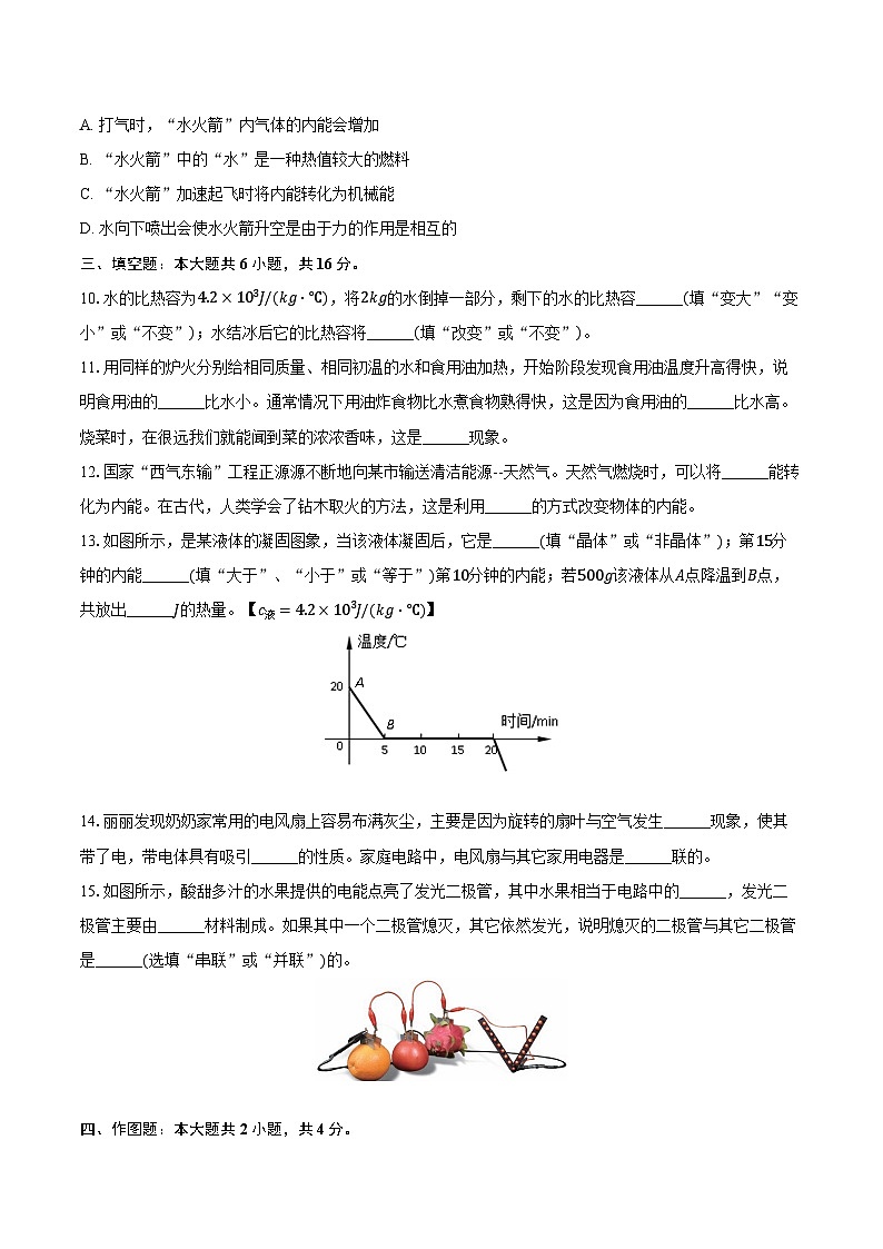 2024-2025学年辽宁省营口十七中九年级（上）第一次质检物理试卷（含答案）第3页