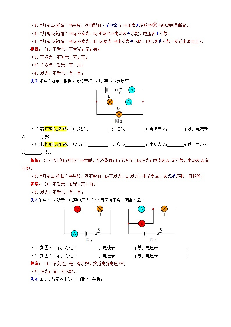 中考物理一轮复习专项练习 《欧姆定律之电路故障专训》第2页