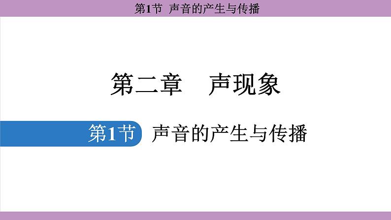 2.1 声音的产生与传播(课件）---2024-2025学年人教版物理八年级上册第1页