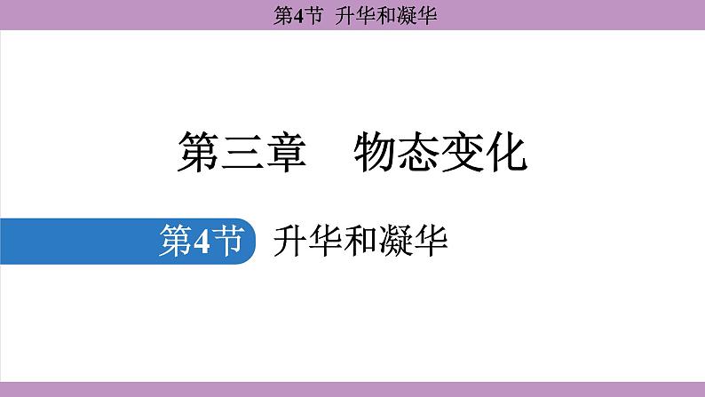 3.4 升华和凝华 (课件）---2024-2025学年人教版物理八年级上册第1页