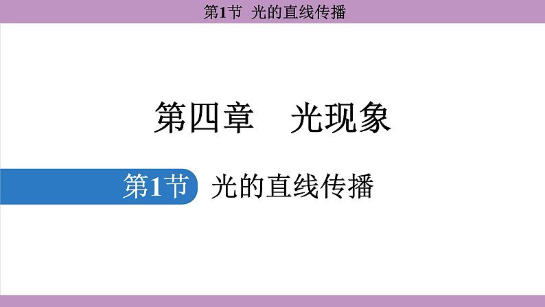 4.1 光的直线传播(课件）---2024-2025学年人教版物理八年级上册01