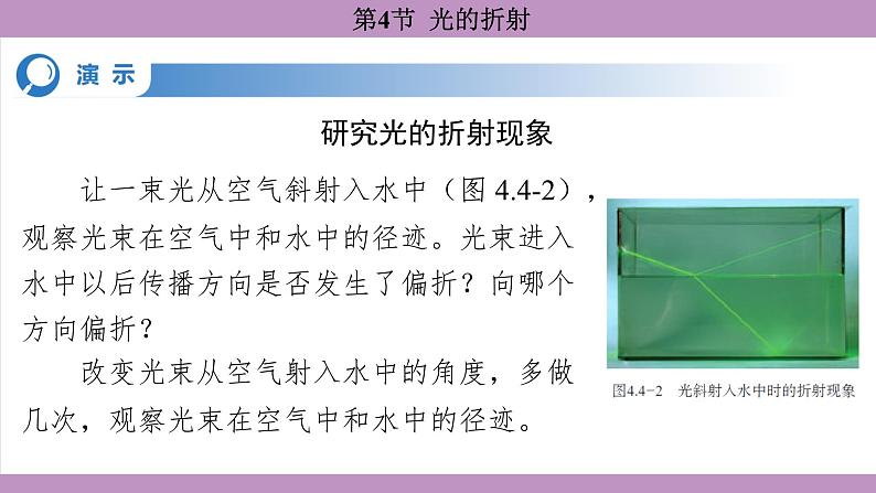 4.4 光的折射(课件）---2024-2025学年人教版物理八年级上册第6页