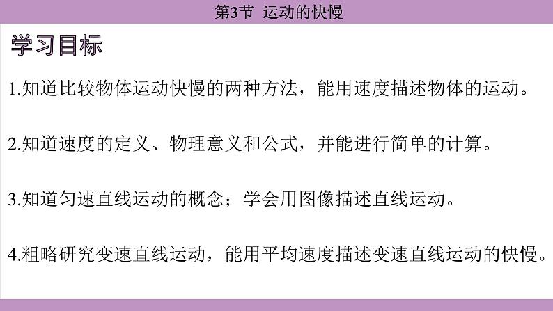 1.3 运动的快慢(课件）---2024-2025学年人教版物理八年级上册第4页