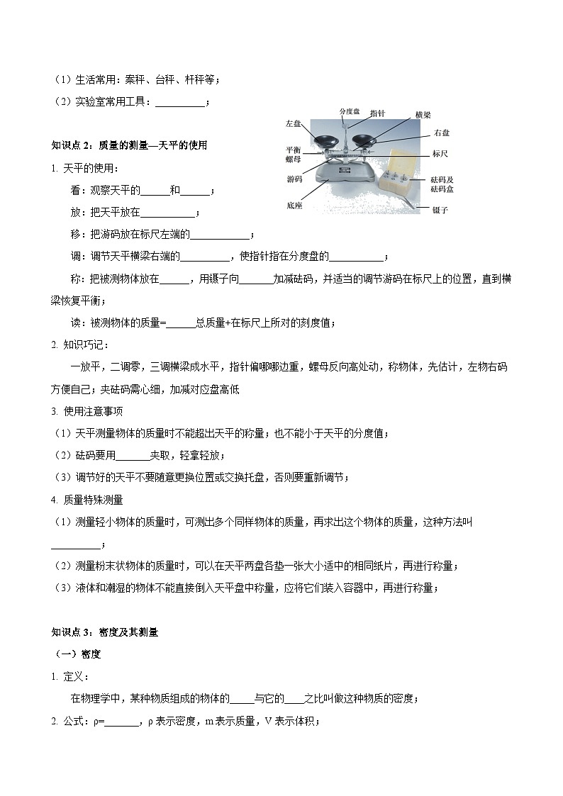 2025年中考物理一轮复习考点过关练习专题07  质量和密度（解析版）第2页