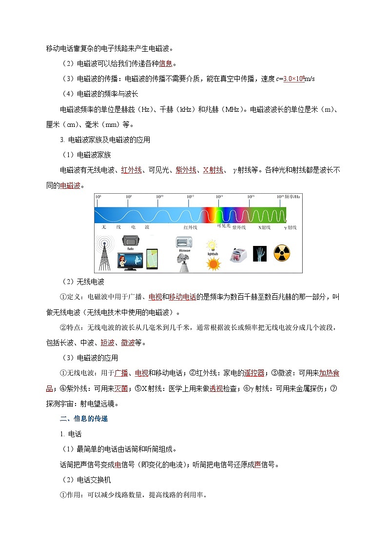2025年中考物理一轮复习讲与练专题20  信息的传递  能源（知识梳理+典例+练习）（教师版）第3页
