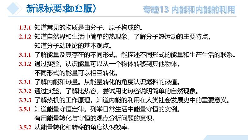 2025年中考物理一轮复习精品课件专题13 内能和内能的利用（含答案）第4页