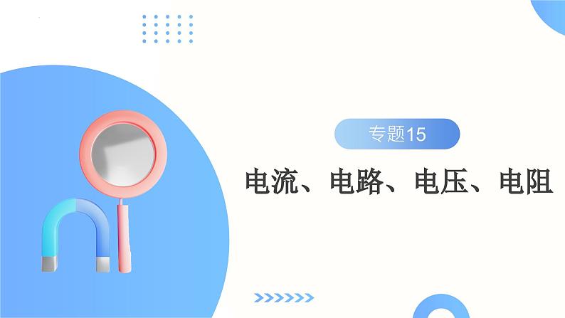 2025年中考物理一轮复习讲练测课件专题15  电流、电路、电压、电阻（含答案）第2页