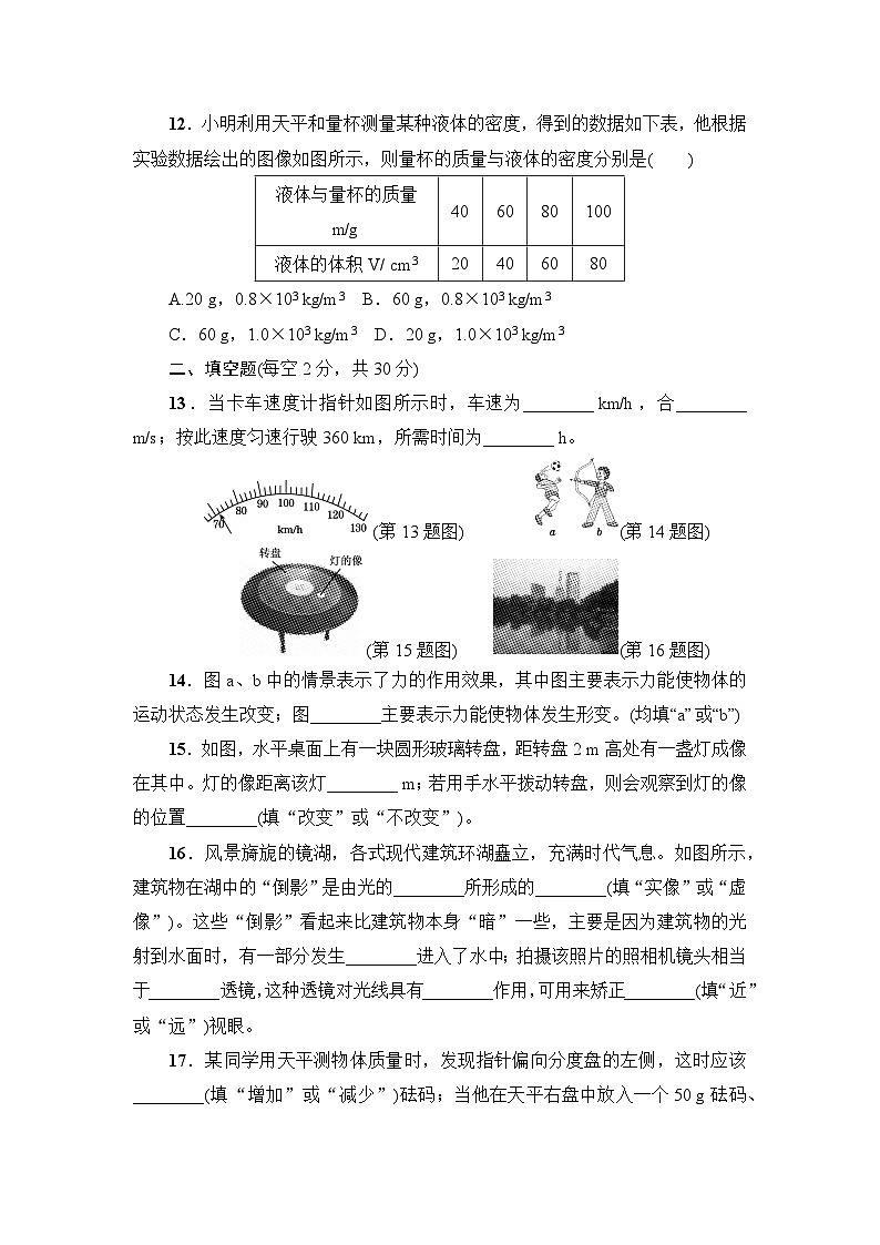 沪科版（2024新版）八年级上册物理期末学情调研测试卷（含答案）第3页