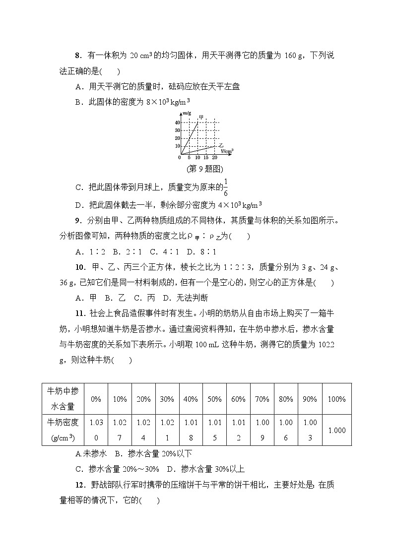 沪科版（2024新版）八年级上册物理第五章学情调研测试卷（含答案）第2页