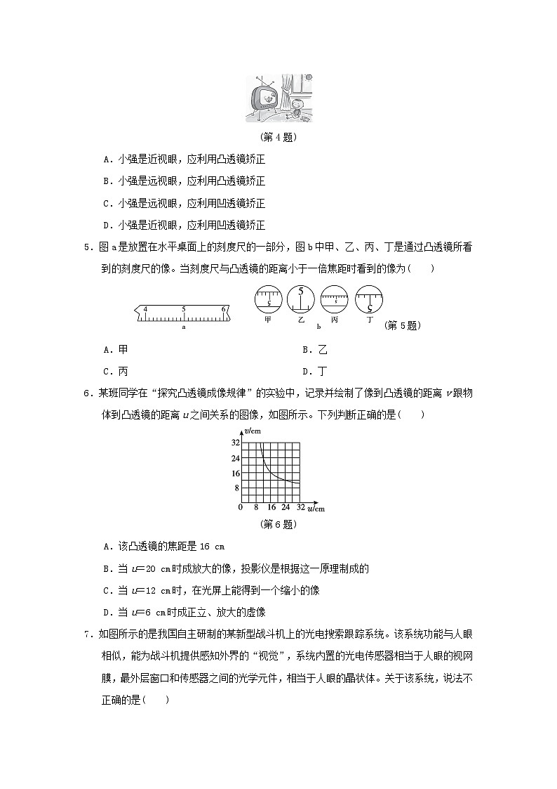 山西省2024八年级物理上册第五章透镜及其应用学情评估试卷（附答案人教版）02