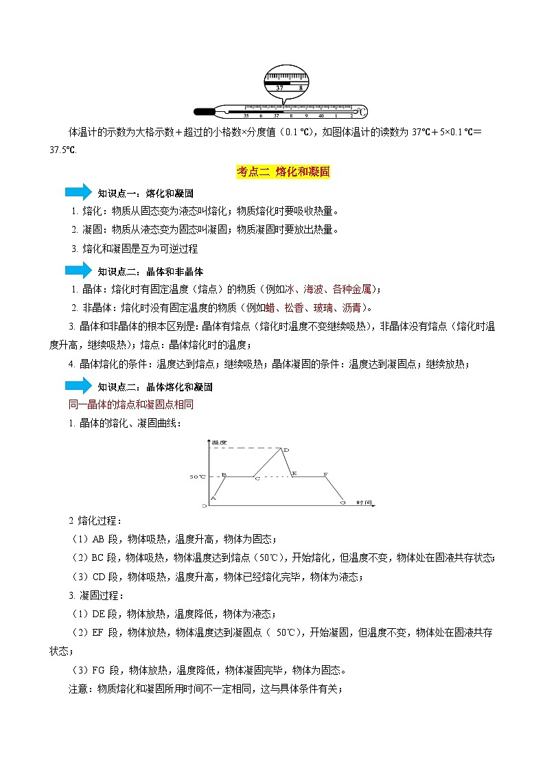 专题04 物态变化-【口袋书】2024年中考物理一轮复习知识清单（原卷版）第3页