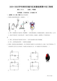 广东省深圳市福田区2024-2025学年九年级上学期期中考试物理试题