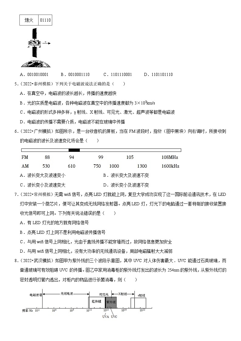 第21章 信息的传递（易错模拟题汇编）（原卷版）-2023年中考物理一轮复习高频考点精讲与易错题精选（全国通用）第2页