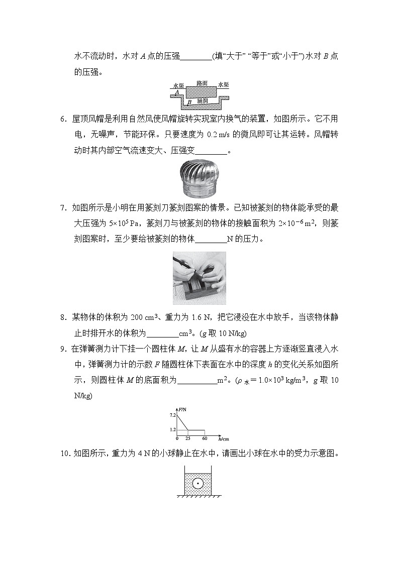 沪科版（2024）八年级下学期物理期中学情调研测试卷（含答案）第2页