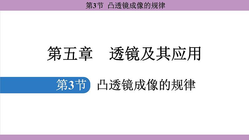 5.3 凸透镜成像的规律(课件）---2024-2025学年人教版物理八年级上册第1页