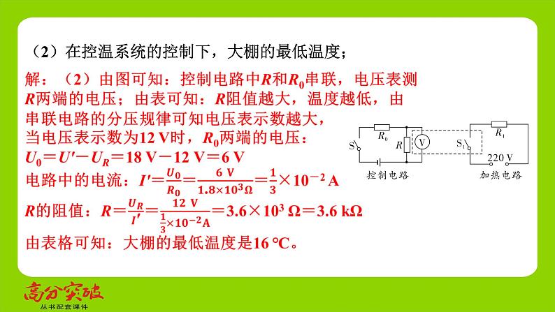 九年级人教版全一册第十五章　探究电路  专题六　“控制电路＋工作电路”类问题  专题6　“控制电路＋工作电路”类问题课件第4页