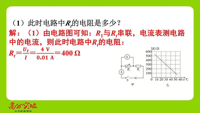 九年级人教版全一册第十五章　探究电路  专题四　电学图像专题分析  第二课时　电学图像专题分析（二）课件第7页