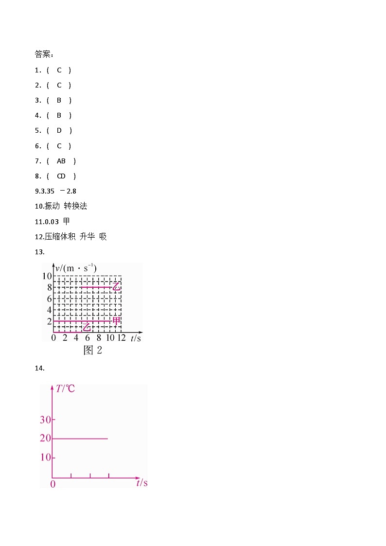 贵州省贵阳市南明区永乐第一中学2024-2025学年八年级上学期11月期中物理试题01