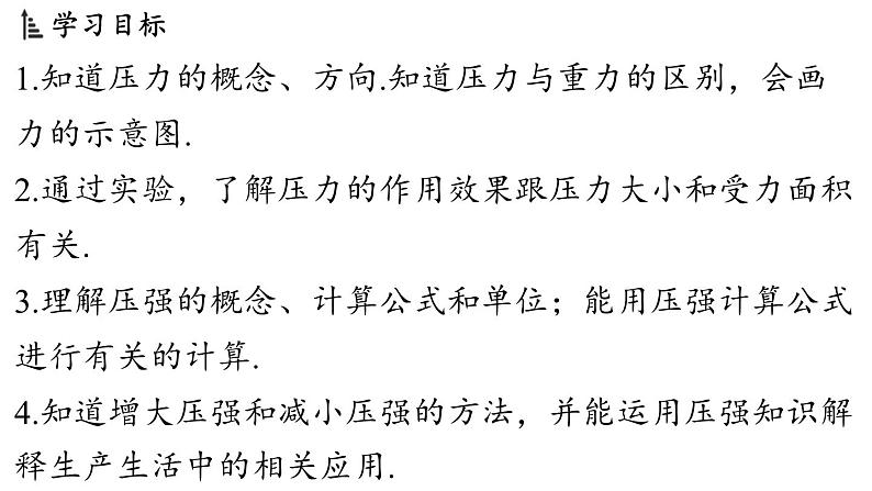 8.1 压力的作用效果 课件 ---2024-2025学年物理沪科版八年级全一册第2页