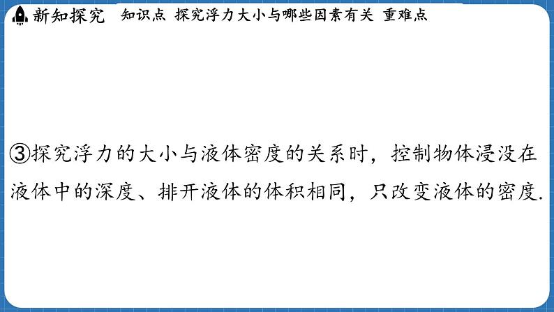 9.2 探究_浮力大小与哪些因素有关 课件 ---2024-2025学年物理沪科版八年级全一册第7页