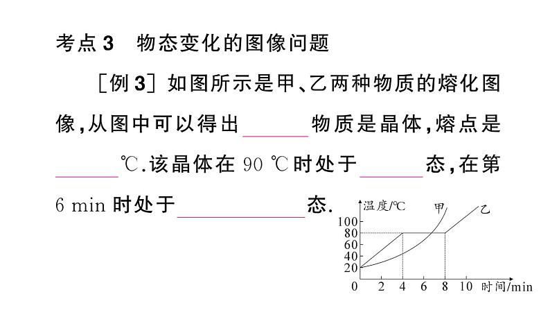 初中物理新人教版八年级上册期末复习（三） 物态变化作业课件2024秋季第8页