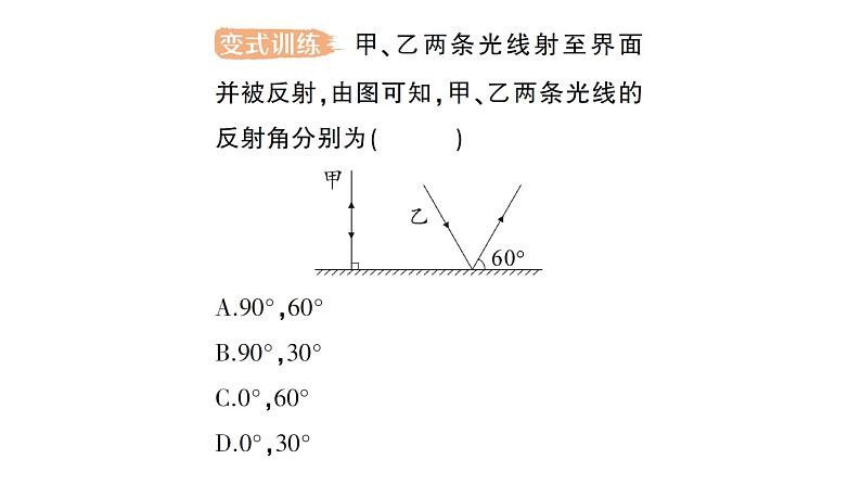 初中物理新人教版八年级上册第四章第二节 光的反射作业课件2024秋第4页