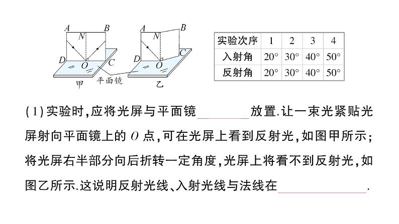 初中物理新人教版八年级上册第四章第二节 光的反射作业课件2024秋第6页