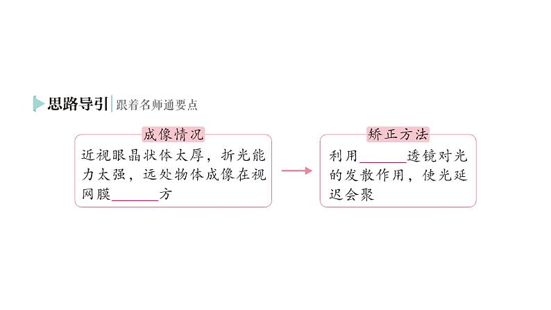 初中物理新人教版八年级上册第五章第四节 眼睛和眼镜作业课件2024秋第5页