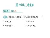 初中物理新人教版八年级上册第六章第一节 质量作业课件2024秋