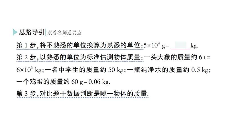 初中物理新人教版八年级上册第六章第一节 质量作业课件2024秋第3页