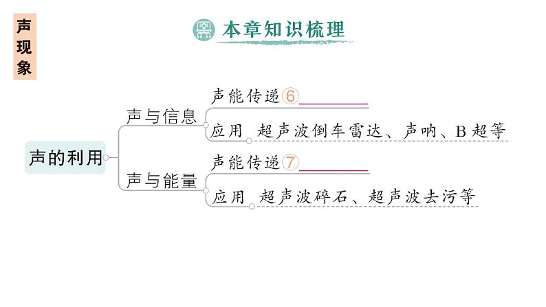 初中物理新人教版八年级上册第二章 声现象复习提升作业课件2024秋第4页