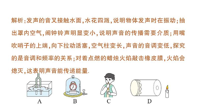 初中物理新人教版八年级上册第二章 声现象复习提升作业课件2024秋第7页