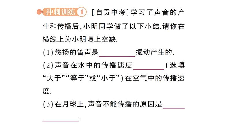 初中物理新人教版八年级上册第二章 声现象复习提升作业课件2024秋第8页