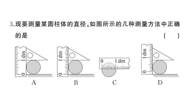 初中物理新人教版八年级上册第一章 机械运动综合训练作业课件2024秋季第4页